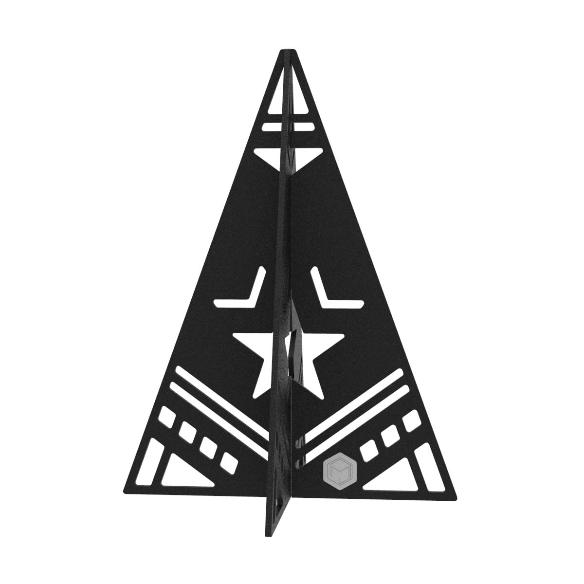 Weihnachtsbaum Dekoelement aus Stahl, pulverbeschichtet, steckbar, Höhe 16 cm Weihnachtsbäume Produktbild Weihnachtsbaum Dekoelement aus Stahl, pulverbeschichtet, steckbar, Höhe 16 cm